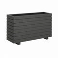 Hochbeet Pflanzkasten Anthrazit PP rechteckig 80 x 40 x 70 cm
