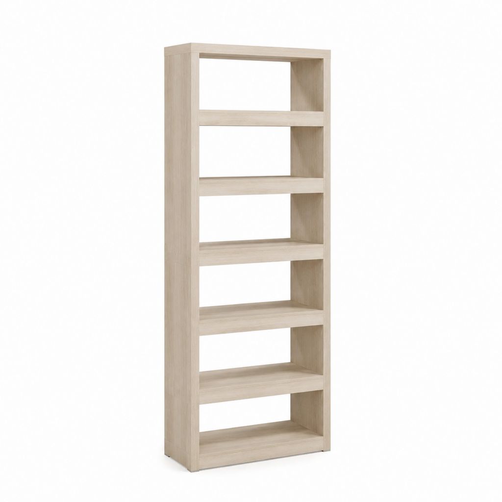 Bücherregal Standregal Eiche hell Spanplatte rechteckig 60 x 30 x 180 cm